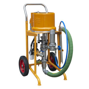 Máy Phun Keo Trương Nở Làm Cửa Thép Chống Cháy