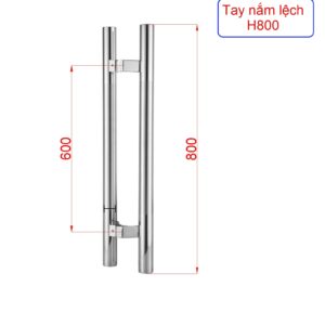 Tay Nắm Cửa Kính - Tay Nắm lệch H800