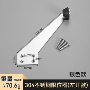 chan cua gan tren khung inox 304