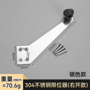 chan cua gan tren khung inox 304
