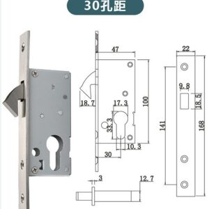 khóa cửa lùa móc đơn